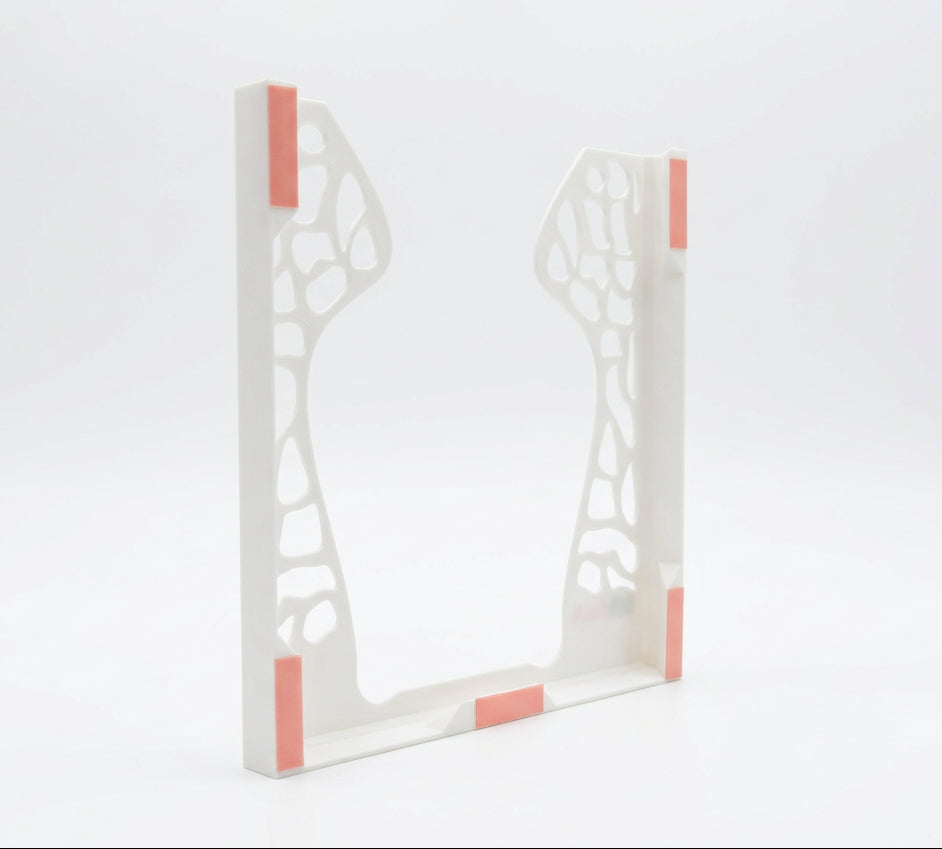StikRack™ A5 Wall-Mounted Brochure Holder – Modern 3D Printed Literature Display Rack – Self-Adhesive – UK Made