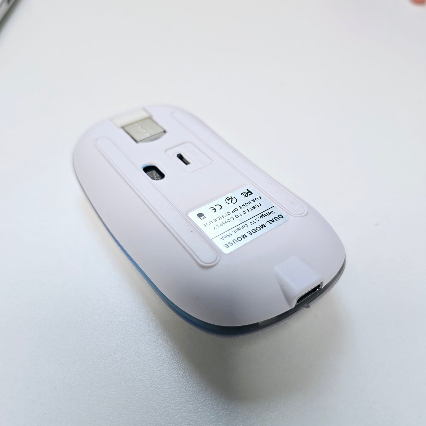 Wireless Mouse Rechargeable RGB Backlight compatible for MacBook and windows