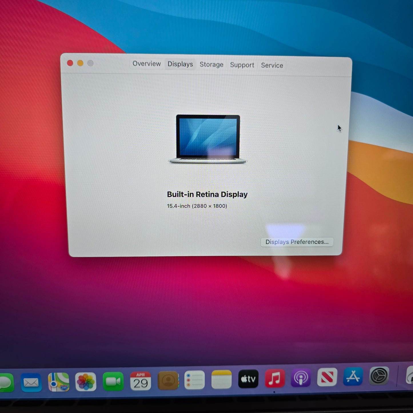 MacBook Pro - 15.4" - Intel Core i7 - 2.0Ghz+ - 16GB RAM - 500GB SSD - Retina Display