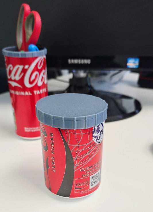 Up-cycled Can Screw Lid Adapter – (2x Sets )Turn Beverage Cans into Reusable Storage Containers
