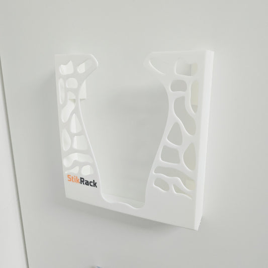 StikRack™ A5 Wall-Mounted Brochure Holder – Modern 3D Printed Literature Display Rack – Self-Adhesive – UK Made