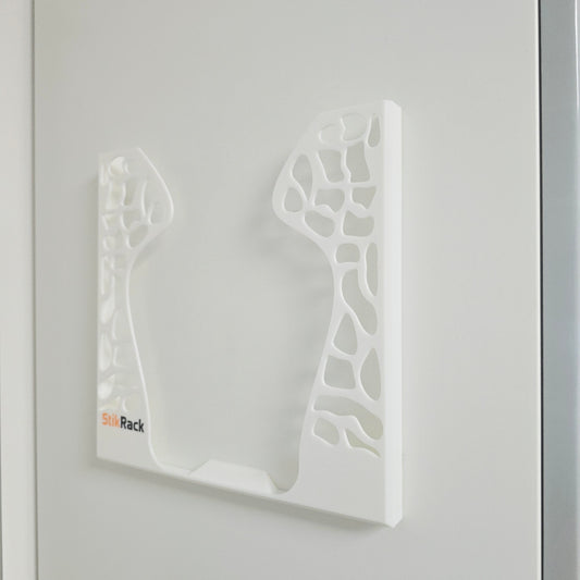StikRack™ A4 Wall-Mounted Brochure Holder – Modern 3D Printed Document & Literature Display Rack – Self-Adhesive – UK Made