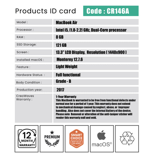 MacBook Air - Code : CR146A