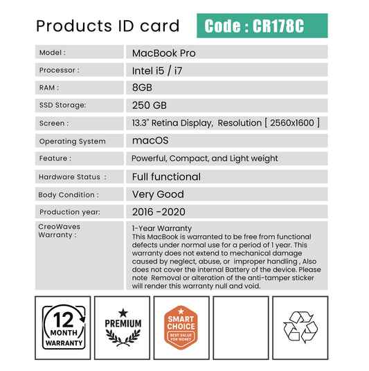 MacBook Pro - Code : CR178C