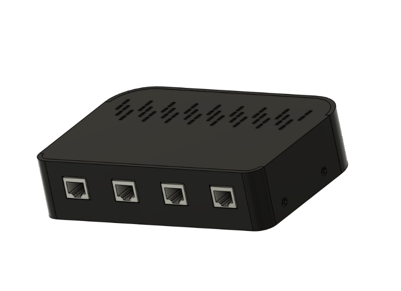 Multi ESP32-POE Olimex boards enclosure