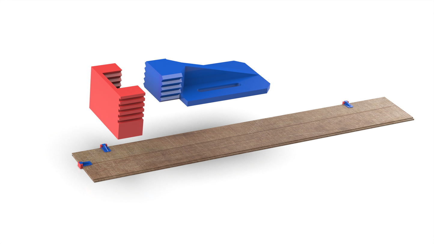 FlexiBase Adjustable Laminate Spacer – Fixed 9mm Gap, 6–14mm Height | Made in UK