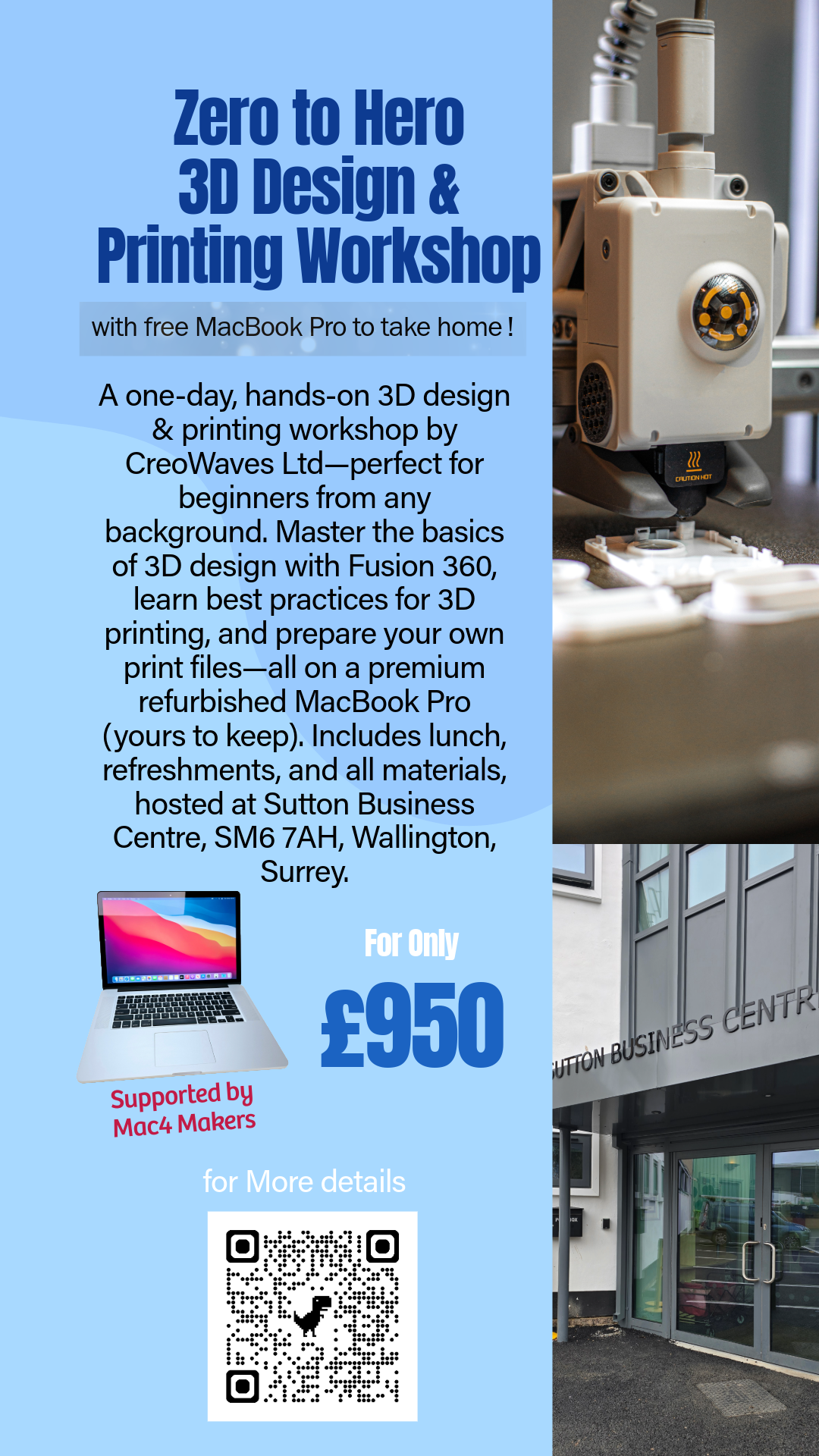 Zero to Hero: 1-Day 3D Design & Printing Workshop