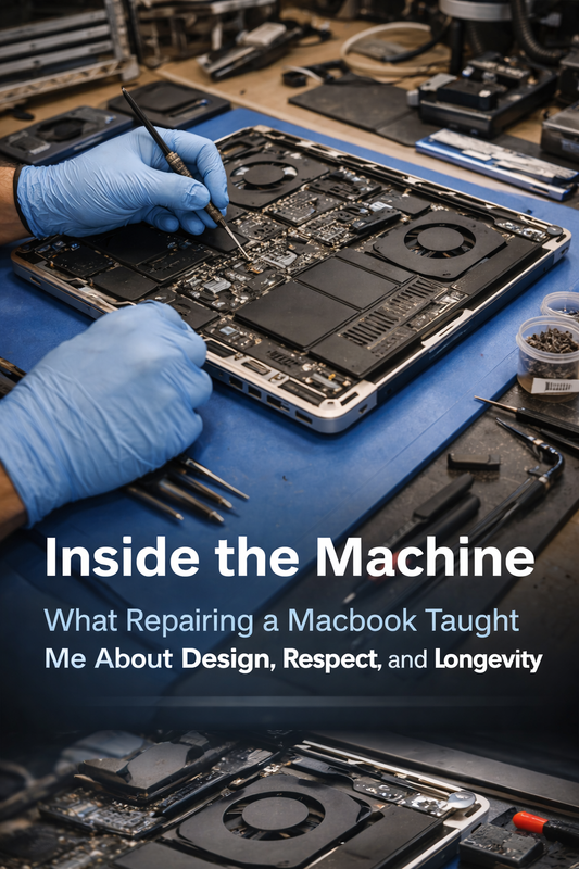 Inside the Machine: What Repairing a MacBook Taught Me About Design, Respect, and Longevity