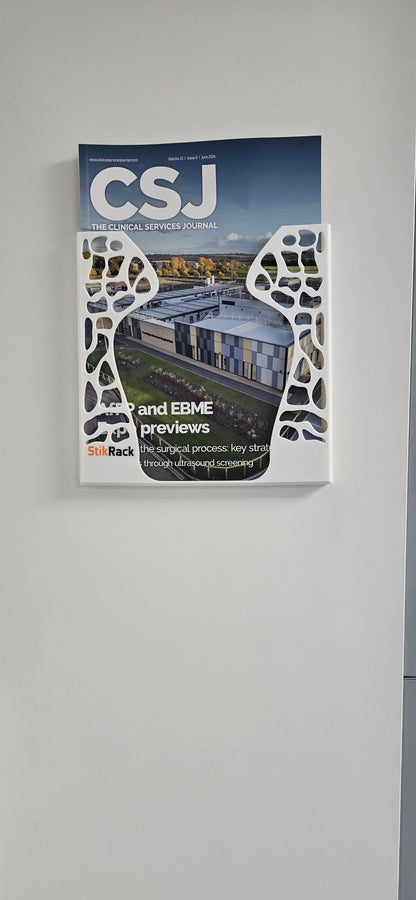 StikRack- Wall Mount paper rack self-adhesive