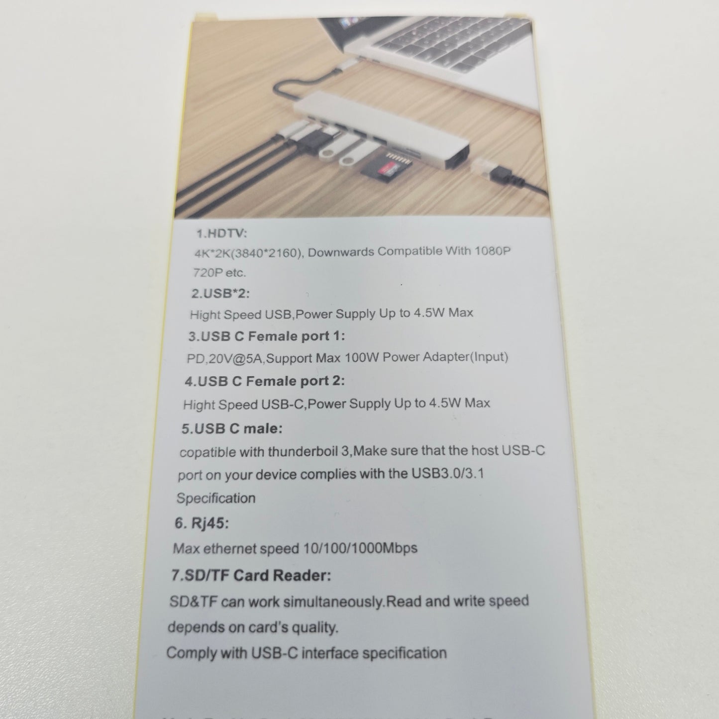 8-in-1 USB-C 3.0 Super Speed Hub