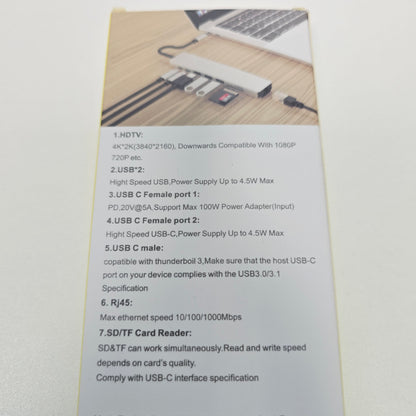 8-in-1 USB-C 3.0 Super Speed Hub