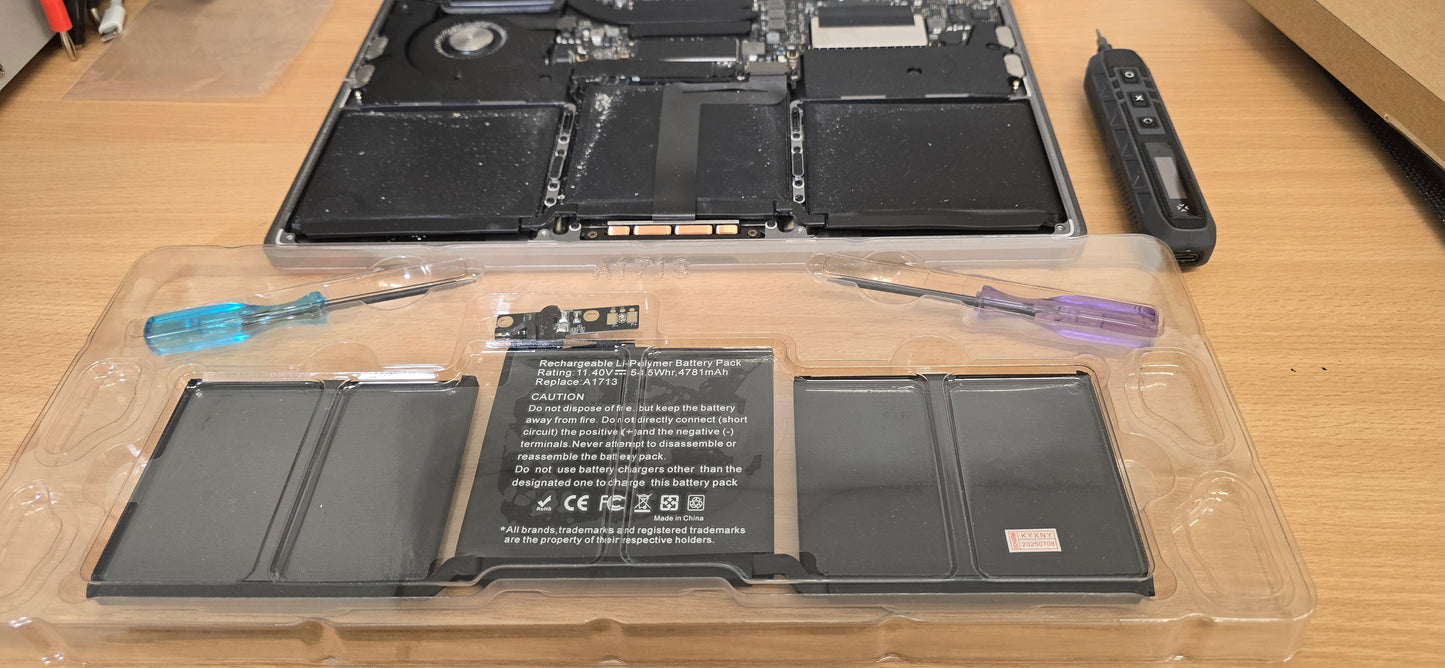 Battery kit for MacBook Pro 13" , compatible for MacBook Pro Model No. A1708 , EMC2978 & EMC3164