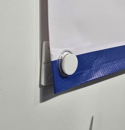 Self-Adhesive Banner Holder (Set of 4) – No Drill, Damage-Free Display