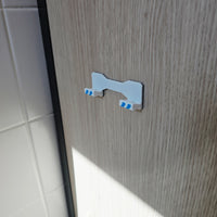 FlexDock Min Self-Adhesive Wall Phone Holder – Ultra Slim Quick-Access Mobile Mount for Kitchen & Bathroom | Made in UK by Creowaves