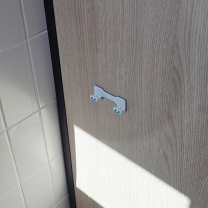 FlexDock Min Self-Adhesive Wall Phone Holder – Ultra Slim Quick-Access Mobile Mount for Kitchen & Bathroom | Made in UK by Creowaves