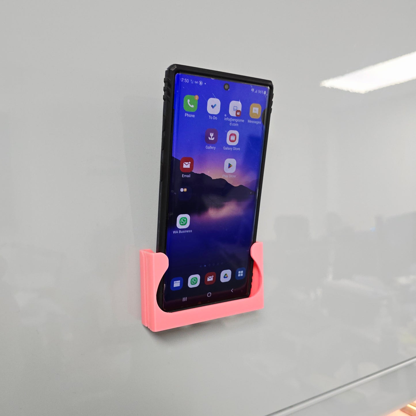 FlexDock™ Self-Adhesive Wall Phone Holder – Universal Mobile Dock for Kitchen, Office & Charging | Made in UK by Creowaves