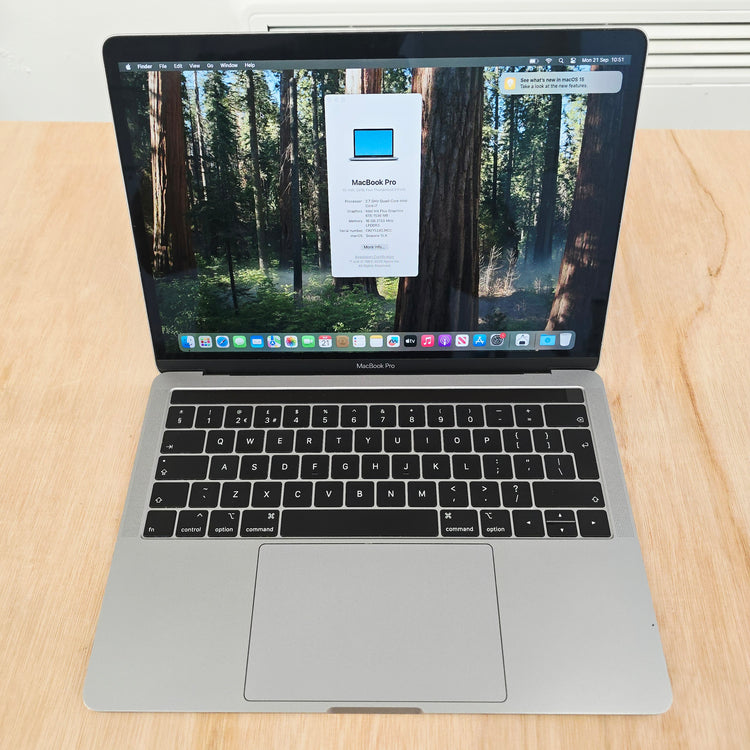 MacBook Pro 13" | 2018/2019 | Intel i7 | 2.7GHz| RAM 16GB | SSD 1000 GB |  Excellent  | QWERTY - ENGLISH