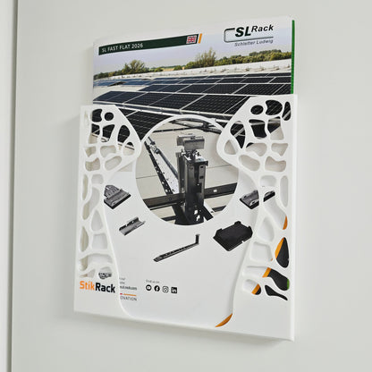 StikRack™ 3-Piece Wall-Mounted Brochure Holder Set – A4, A5 & Folded Leaflet Display Racks – Modern 3D Printed Design – Self-Adhesive – UK Made