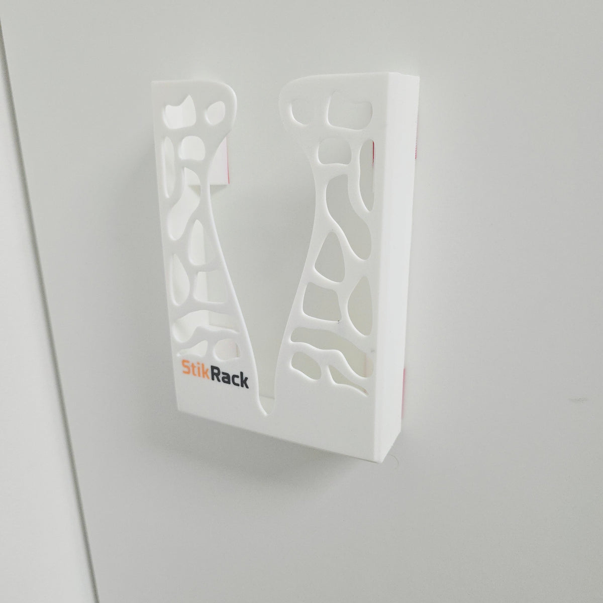 StikRack™ Wall-Mounted Leaflet Holder – Modern 3D Printed Brochure Display Rack – 99mm Folded Leaflets – Self-Adhesive – UK Made