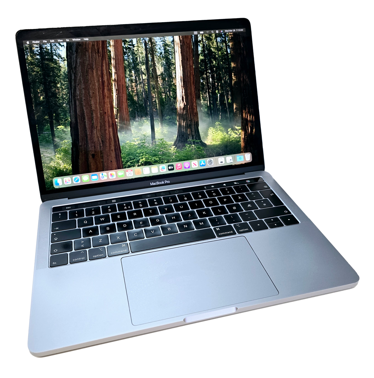 MacBook Pro 13" | 2018 | Intel i5-2.4GHz | RAM 8GB | SSD 250 GB | Sliver | Good QWERTY - ENGLISH