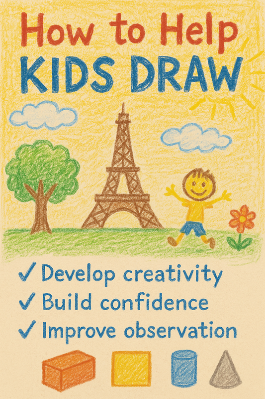Creowaves Digital Asset Postcard Series – Learn to Draw Collection
