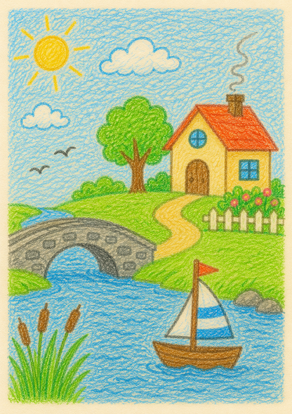 Creowaves Digital Asset Postcard Series – Learn to Draw Collection