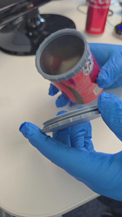 Up-cycled Can Screw Lid Adapter – (2x Sets )Turn Beverage Cans into Reusable Storage Containers