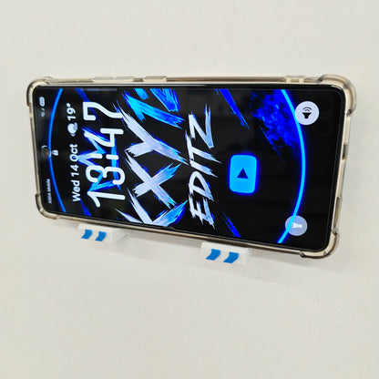 FlexDock Min Self-Adhesive Wall Phone Holder – Ultra Slim Quick-Access Mobile Mount for Kitchen & Bathroom | Made in UK by Creowaves