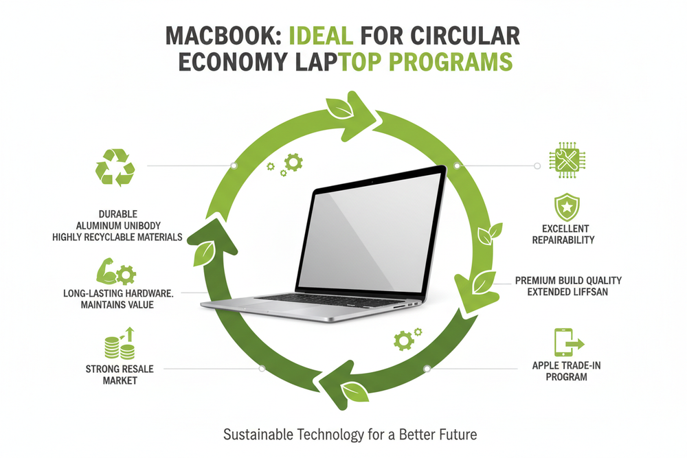 why we chose macbook to be our product for circular laptop 